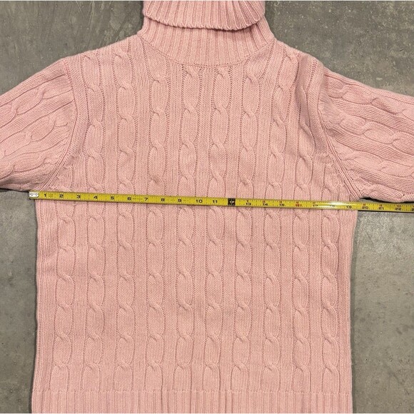 GAP Turtleneck Sweater Women’s Large Pink Lambs Wool Vintage - Picture 3 of 5